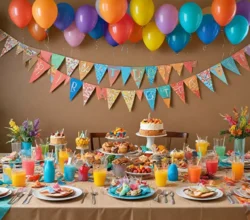 Creating themed party decorations with cardboard