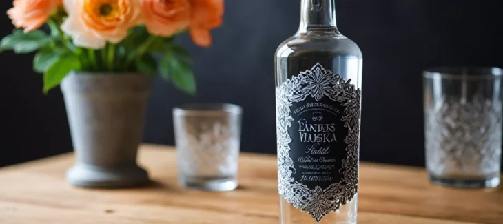 Wódka w etykiecie weselnej – napisy i design butelek